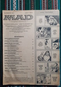 Mad Magazine No. 192 July '77 The Magazine Of The Loud Minority Like New Used NC - Picture 1 of 1
