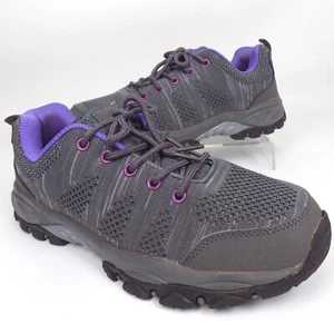 Women's Running Athletic Trail Shoes Size 9.0 M, Gray/Purple, Walk Sneakers - Picture 1 of 11