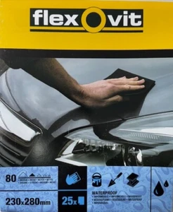 Flexovit by Norton Wet and dry sandpaper pack of 25 80 grit - Picture 1 of 2