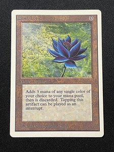 Black Lotus Unlimited MTG Magic The Gathering 1993 rare artifact card LP grail!