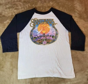 RARE Vintage 1979 Santana Band Pegasus Raglan Shirt White - Size Medium - Bild 1 von 16