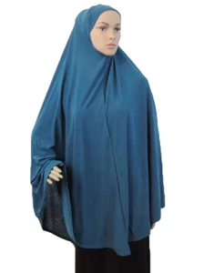 Muslim Khimar Women Prayer Dress Long Scarf Hijab Kaftan Amira Overhead Clothes - Picture 1 of 26
