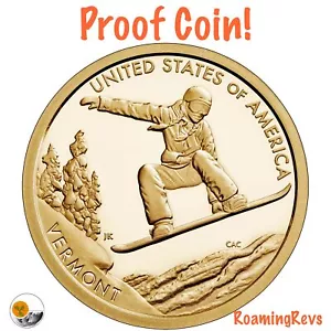 2022 S *PRUEBA* Vermont American Innovation $1 dólar - ¡Moneda de tabla de snowboard! - Imagen 1 de 3