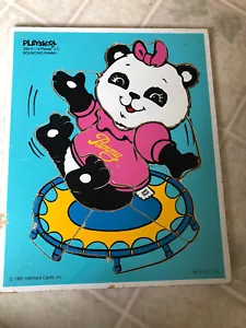 Vintage 330-01 SHIRT TALES Bouncing PAMMY Playskool WOODEN PUZZLE 1981 Hallmark - Picture 1 of 4