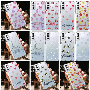 Pretty Personalised Name Phone Case Cover For Samsung Galaxy S23 FE S22 S21 S24 - Picture 1 of 100