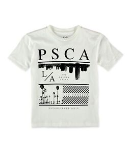 Aeropostale Boys LA CA T-shrt Graphic T-Shirt, White, 5