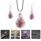  Earrings And Necklace Set Glass Miss Women Jewelry Gift Dangle For