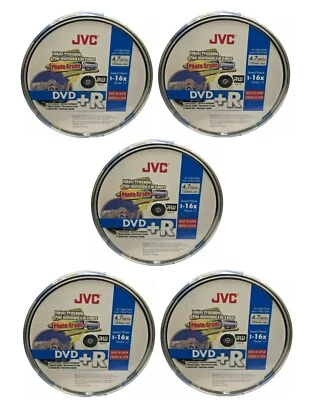 50 Taiyo Yuden JVC CMC PRO Gloss PRINTABLE Blank DVD+R 16x 120min discs JAPAN CB - Image 1 of 4