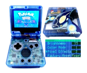 Gameboy Advance SP AGS 101 IPS V5 LCD Bildschirm Nintendo Kyogre Edition NEU - Bild 1 von 17