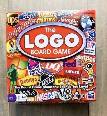New Unsealed The LOGO Board Game Spin Master Fun Brand Logos 2-6players 400Cards - Image 1 of 4
