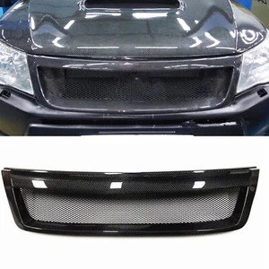 Honeycomb Front Bumper Grille Mesh For Subaru Forester 2009-2013 10 Carbon Fiber - Picture 1 of 9