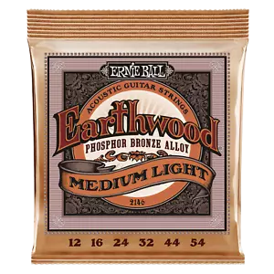 Ernie Ball Earthwood Phosphor Bronze Acoustic Guitar Strings (12-54) - Picture 1 of 1