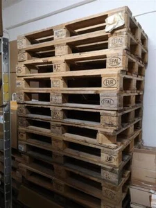 1 palette euro d'occasion 120 x 80 cm échangeable uniquement remise en main propre - Photo 1/1