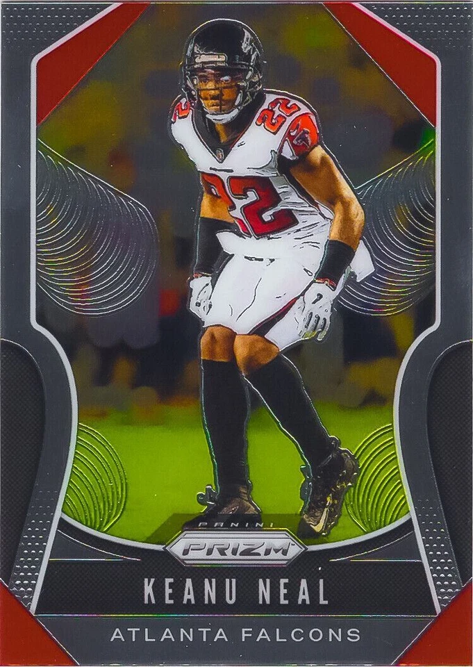 Keanu Neal 2019 Panini Prizm Football Chrome Base Card #173 Atlanta Falcons - Image 1 of 2