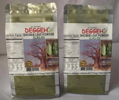 DEGGEH Baobab Leaves Powder Organic 100g -Lalo - Kuka