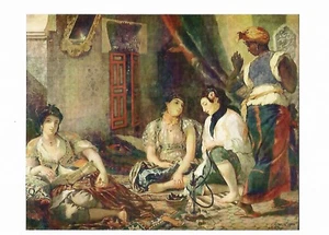 Postcard Eugene Delacroix Women of Algiers in Their Apartment MINT Unused - Picture 1 of 1
