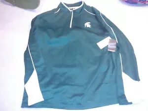 New MICHIGAN STATE MSU COLOSSEUM JACKET SIZE 2X PULLOVER GO GREEN! NWT REAL NICE - Picture 1 of 3