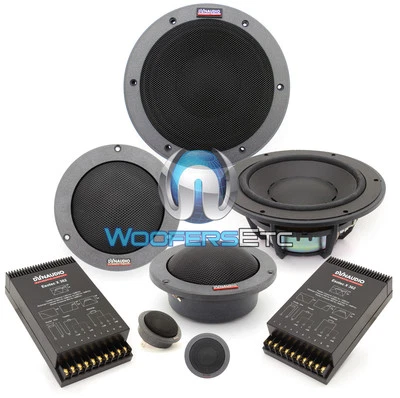 DYNAUDIO ESOTEC SYSTEM 342  7" 3-WAY COMPONENT SPEAKERS MIDS TWEETERS CROSSOVERS - Image 1 of 4