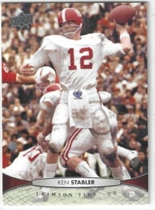 Ken Stabler Oakland Raiders 2012 Upper Deck #32 Salón de la fama Alabama - Imagen 1 de 1