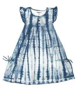 DKNY Big Girls Sleeveless Dress Bleach Wash - Picture 1 of 1