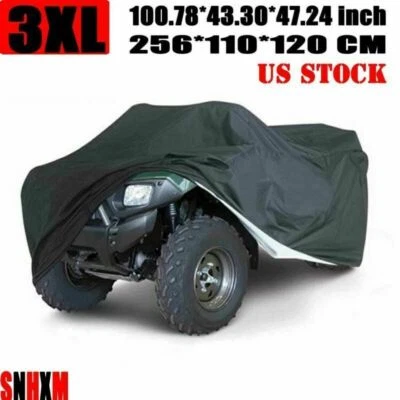 XXXL Black ATV Quad Bike Cover For Polaris Ranger Sportsman 400 450 500 HO - Изображение 1 из 4