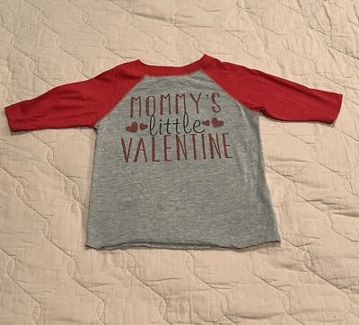 Valentines Day Kids Shirt - Mommy’s Little Valentine Size 3 - Image 1 of 2