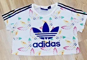 PHARRELL WILLIAMS X ADIDAS Limited Edition SURF CROP TEE - RARE!  - XS - Picture 1 of 8