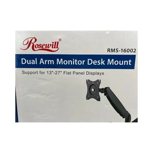 DUALARM MONITOR TISCHHALTERUNG VOLL BEWEGLICH FÜR 13-27" BILDSCHIRME NEU IM KARTON - Bild 1 von 17