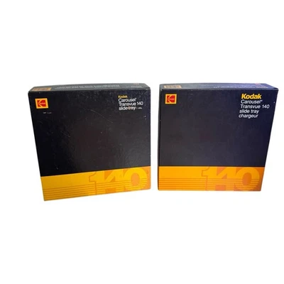 2 Vintage Kodak Carousel Transvue 140 Projector Slide Tray With Original Box - Image 1 of 4