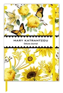 Mary Katrantzou Yellow Butterflies Deluxe Journal - Picture 1 of 1
