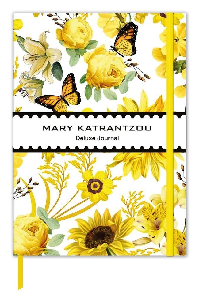 Mary Katrantzou Yellow Butterflies Deluxe Journal - Image 1 of 1