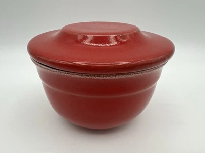 Emile Henry Stoneware Butter Bell 3” Red 16-10 Made in France - Image 1 of 4