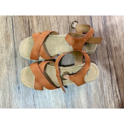 Sandalias de plataforma Jellypop alpargata cuña correa al tobillo cruzada talla 10 Foto 1 de 4