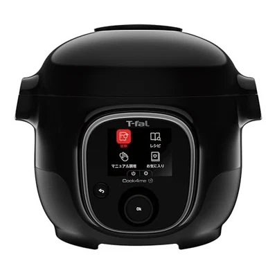 T-fal Electric Pressure Cooker CY8768JP 3L 250 Built-in Recipes Cook4Me Black - Image 1 of 4