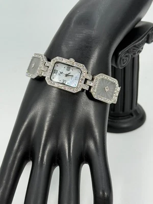 Fran Xavier FX Brand Camphor Glass Deco Style Watch Silver Tone - Watch Untested - Image 1 of 4