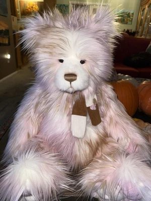 Peluche Charlie Bears Big Sister 24” grande rosa blanco lucio largo 2022 nuevo con etiquetas Foto 1 de 4