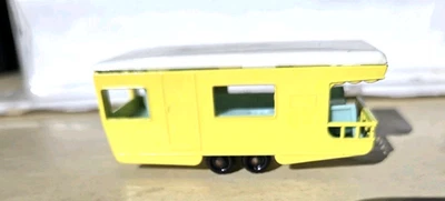 Matchbox Trailer Caravan #23D vintage regular wheels black plastic wheels - Image 1 of 4