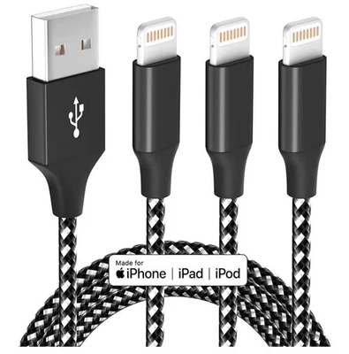 iPhone Charger Fast Charging Cord 3 Pack 10 FT Apple - Image 1 of 4