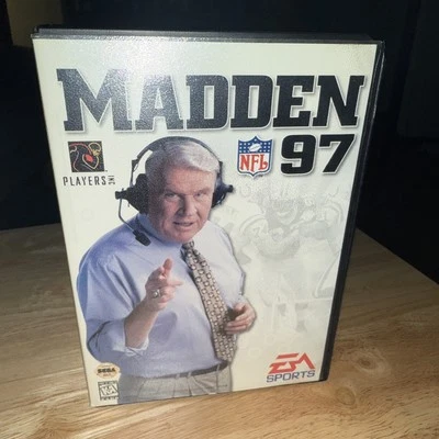 Madden NFL 97 (Sega Genesis, 1996) Case, Booklet And Working Game Free Shipping - Image 1 of 4