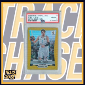 2023-24 Panini Prizm Euroleague Basketball Luka Doncic Gold 6/10 PSA10 #3 - Picture 1 of 3