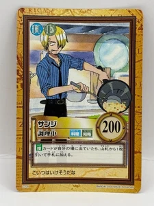 Sanji One Piece Carddass Hyper Battle BANDAI Made in Japan 2000 C235 LP - Picture 1 of 6