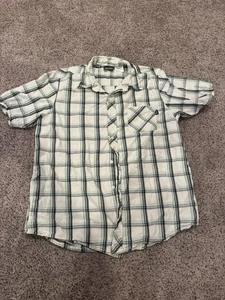 Ron Jon Surf Shop Short Sleeve Button Up Green And White Sz. Xl Great Condition! - Picture 1 of 3