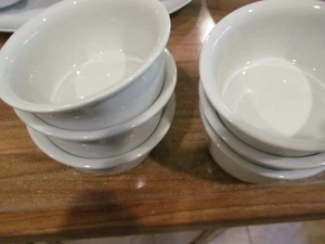 *6 weiße BLOCK SPAL Lissabon Portugal 4,25" RAMIKINS - Bild 1 von 3