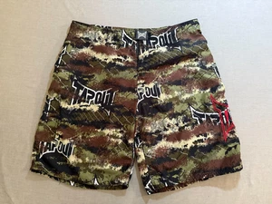Pantalones Cortos De Colección Tapout UFC MMA Camuflaje Rojo Bordado Entrenamiento Lucha Para Hombres 36x11 - Imagen 1 de 11
