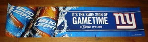 BUDWEISER BUD LIGHT NY GIANTS SUBWAY BANNER POSTER 4FT - Picture 1 of 1