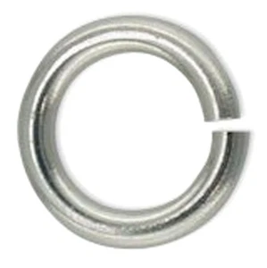 5 STARKE SICHERE RUNDE STERLINGSILBER-VERSCHLUSSRINGE, 4 MM, SICHERER ALS SPRUNGRINGE - Bild 1 von 3
