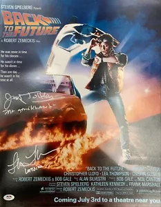 Lea Thompson James Tolkan autographed signed 16x20 photo Back To The Future PSA - Picture 1 of 3