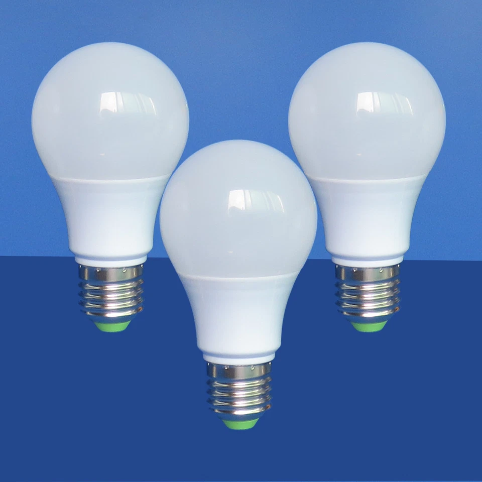 3pcs E27 A19 Lights Bulb 12-24V LED Light Globe Lamp 60W Equivalent Use only 5W - Image 1 of 3