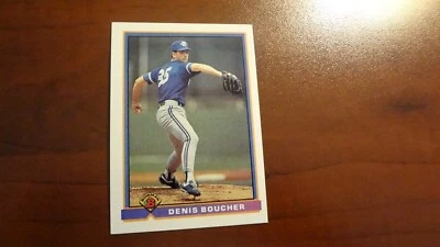1991 BOWMAN # 29 DENIS BOUCHER    BASEBALL CARD - Image 1 of 2