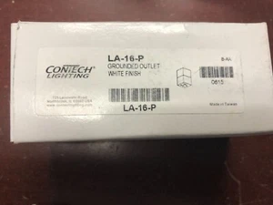 Contech LA-16-P grounded outlet for track lighting - Picture 1 of 1